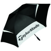 TaylorMade Double Canopy 68' Golf Umbrella - Black/White
